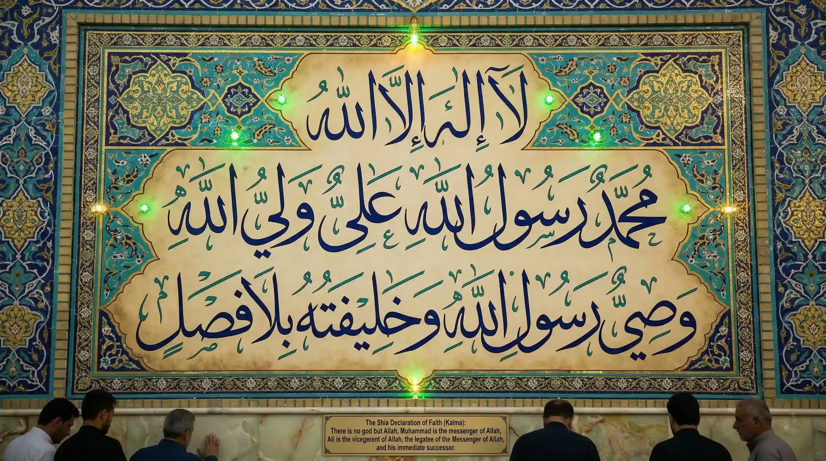 Shia Kalma (Shahadat-e-Sulasah) Calligraphy